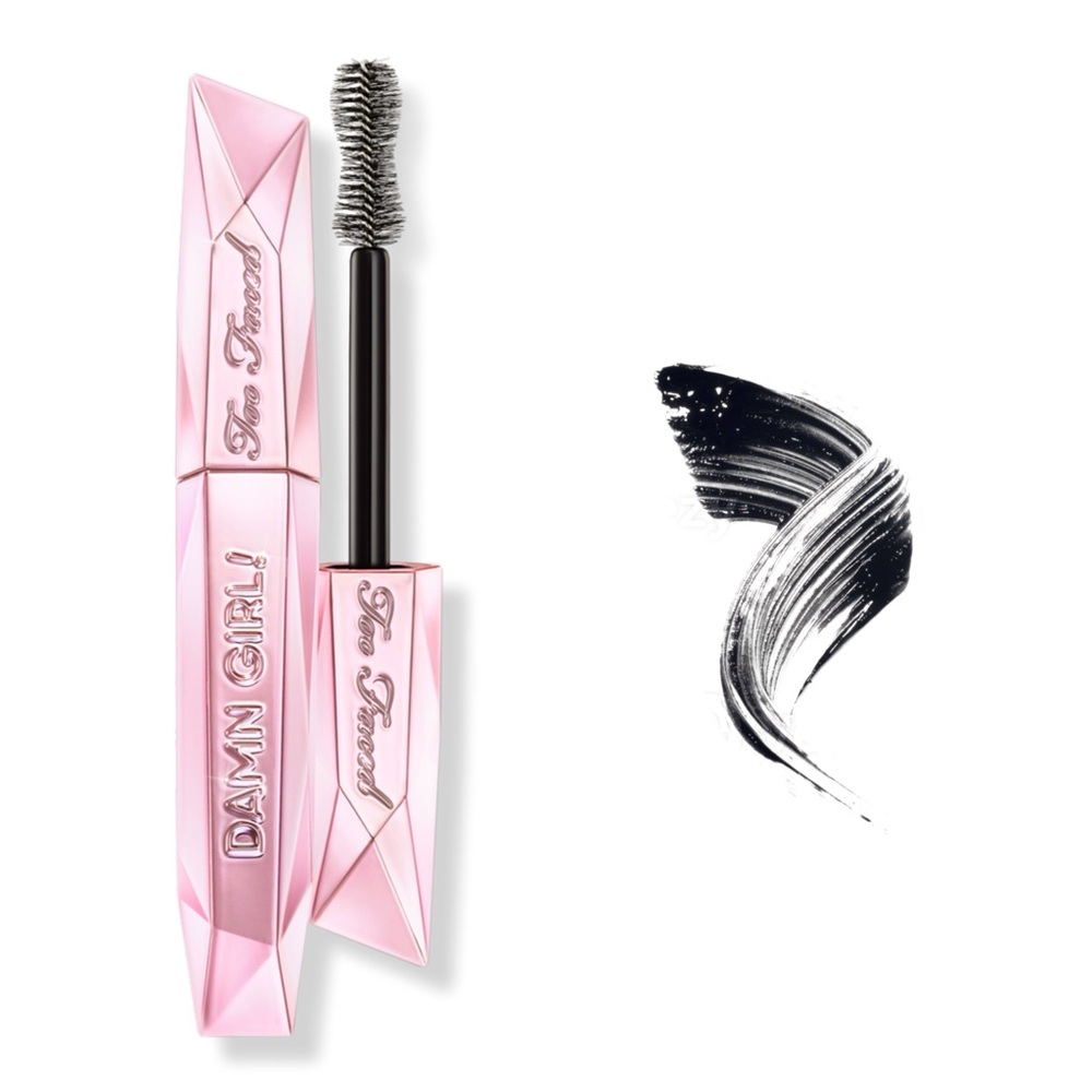TOO FACED Damn Girl 24 Hour Volumizing Mascara – Black – Full Size .43 oz